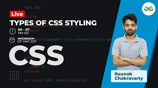 Types of CSS styling (inline internal and External)
