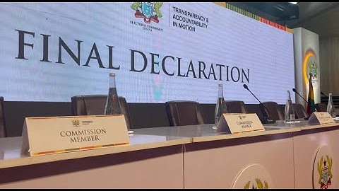 Election 2024: Declaration of the presidential result