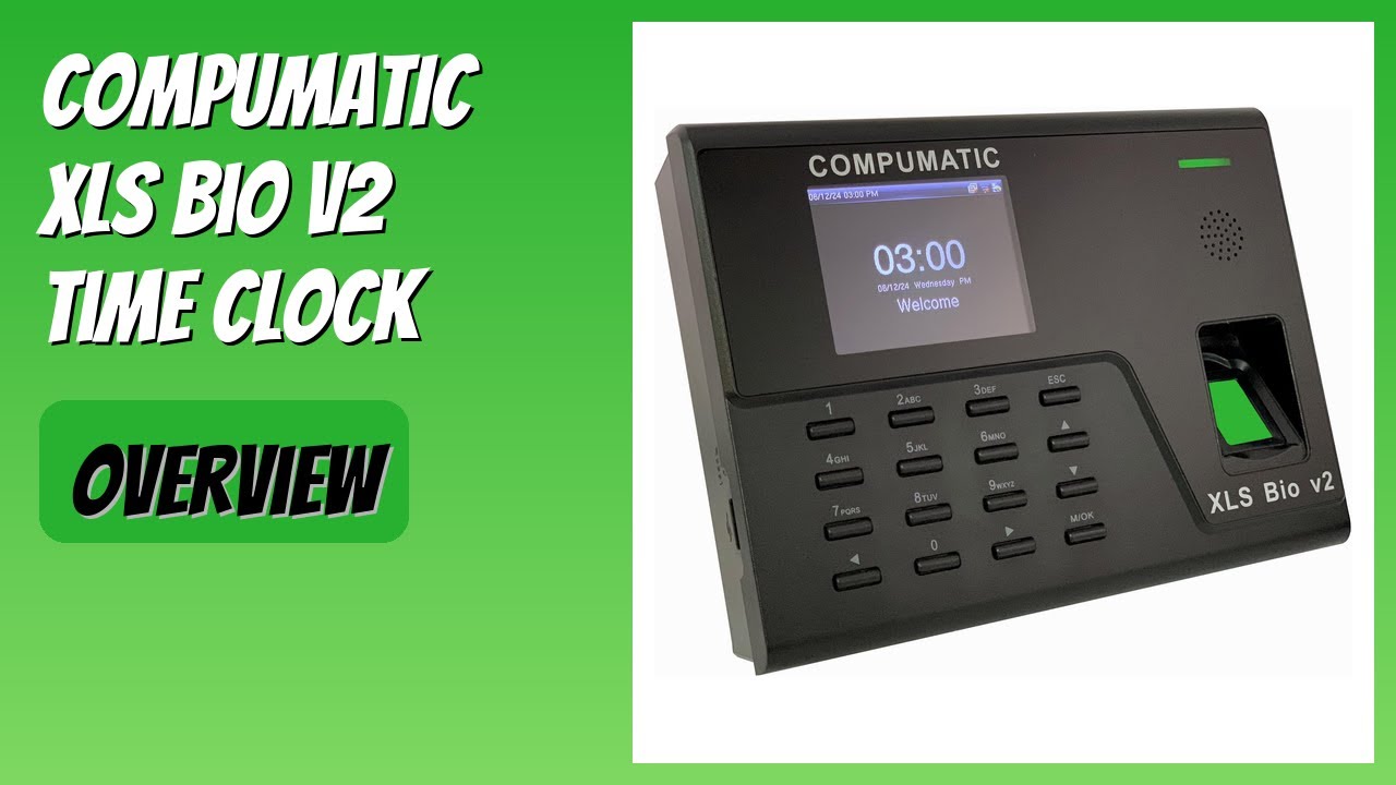 REVIEW (2026): COMPUMATIC XLS Bio v2 Time Clock. Features - YouTube