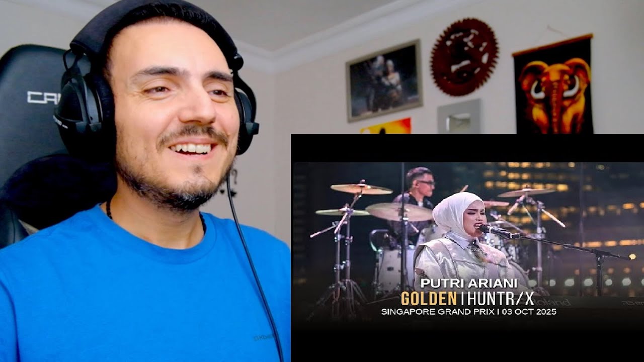 Putri Ariani - Golden | HUNTR/X (живое выступление на Гран-при Формулы-1 в Сингапуре 2025 года) Р...