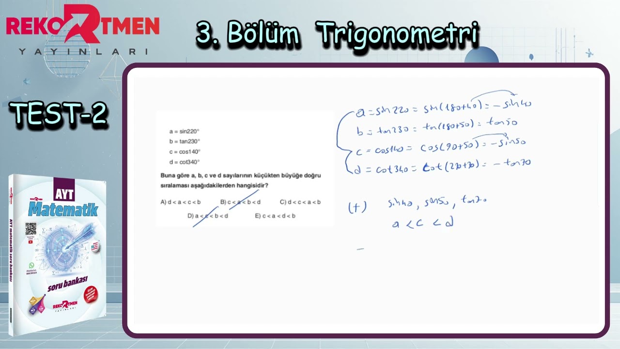 3. Bölüm Trigonometri Test 2