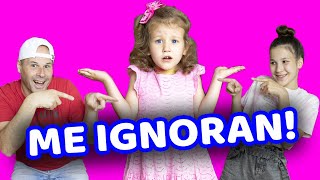 24 HORAS IGNORANDO A ERIKA | IGNORAMOS A NUESTRA HIJA DE 3 AÑOS | Yippee Family