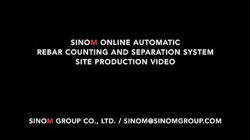 online automatic rebar counting and separating system
