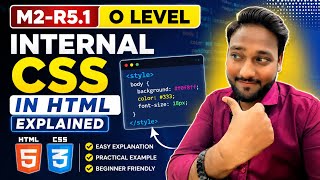 Internal CSS in HTML Explained 💻 | Complete Internal CSS Tutorial for Beginners #html #css