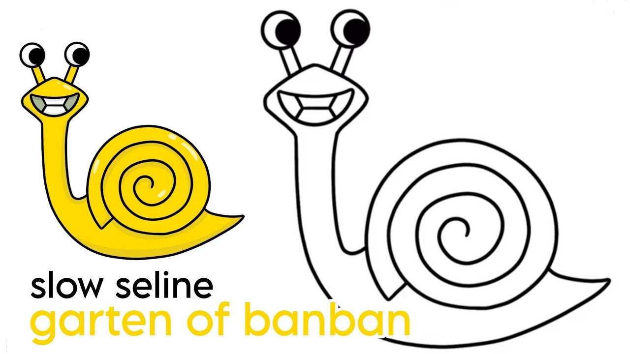 Como DESENHAR o SLOW SELINE do GARTEN OF BANBAN 2 - Como DIBUJAR a SLOW  SELINE de GARTEN OF BANBAN 