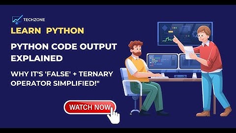 Python Tutorial for beginners| Ternary Operator in python