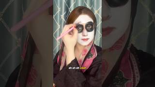 @barbie|Panda Halloveen Makeup Tutorial|#barbie #shorts #short #viral #makeup #trending #shortsvideo