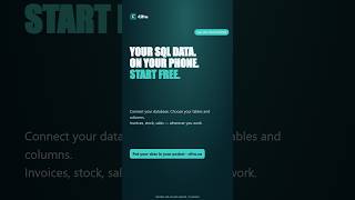 Your SQL Data on Your Phone: Start FREE, Choose Tables & Columns | Cifru
