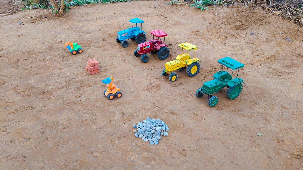 Road 🛣️ Banane Gaye Tractor 🚜 | JCB, Eent aur Paththar Loading 