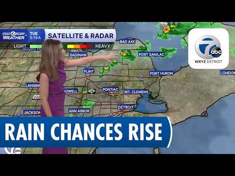 Warm temperatures today, rain chances increasing
