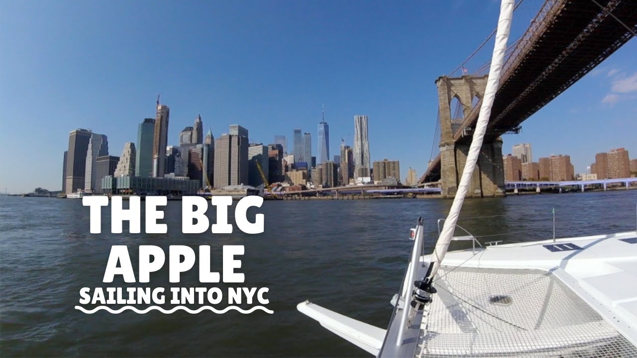 We sail right into New York City!                         #sailing  Ep11