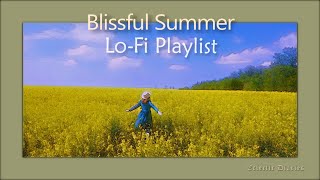 Blissful Summer lo-fi playlist ? chill ~ study ~ work ~ 행복한 여름 ~ 기 쁨을 가져다주는 음악 | eclectic diaries