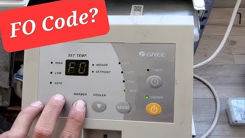 "FO" code on Gree ptac? Let