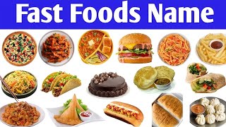 Fast Food Names for Kids | Learn Fast Food Vocabulary | Burger, Pizza, Fries & More #fastfoodnames