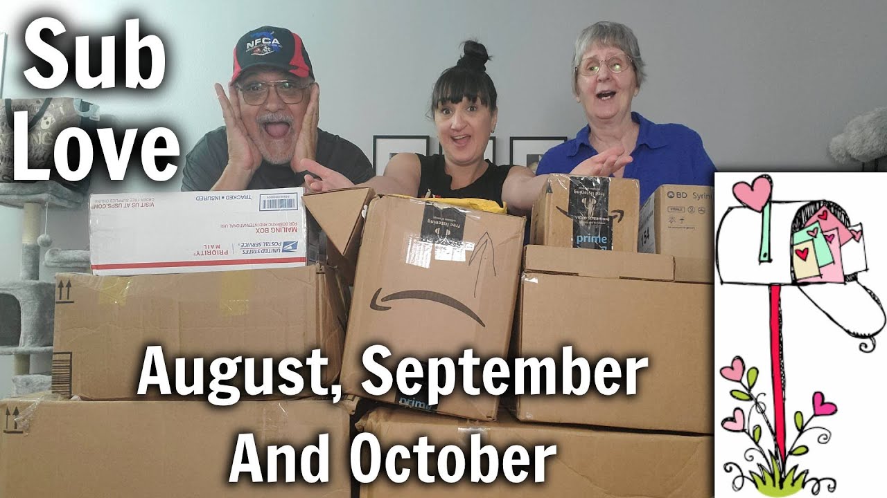 Unboxing Some Sub Love | August, September, And October 2023