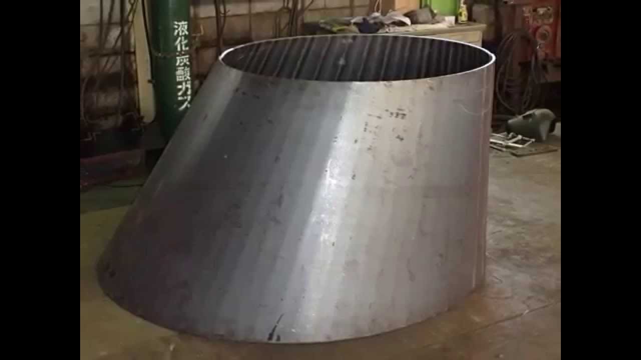 径違い偏心ダクトの製作方法 １分でわかる Youtube