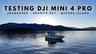 Boating British Columbia | Mini 4 Pro Drone | Granite Bay, Quadra Island