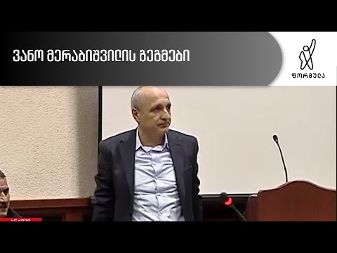 ვანო მერაბიშვილის გეგმები