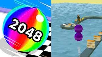 Ball Run 2048 vs Stack Rider - All Levels Android,ios Gameplay Mobile P28