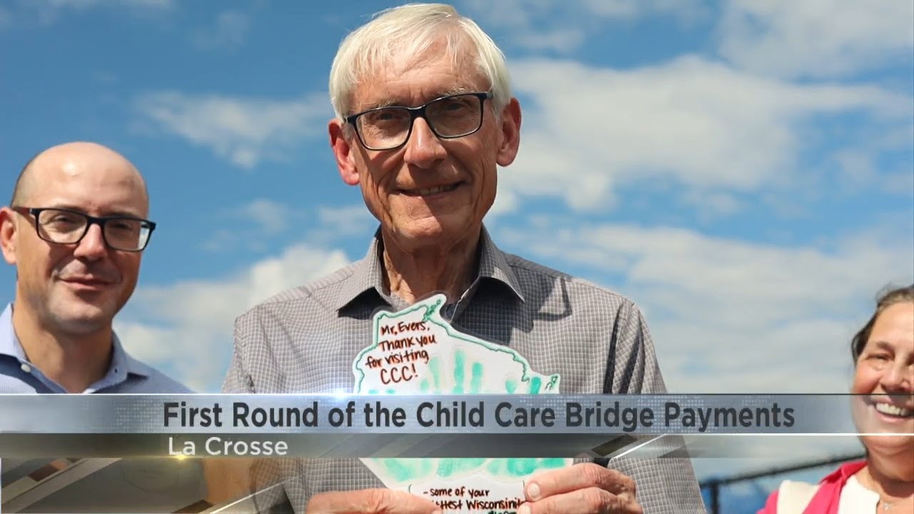 Gov. Evers visits La Crosse child care center to highlight first round of Bridge Payments