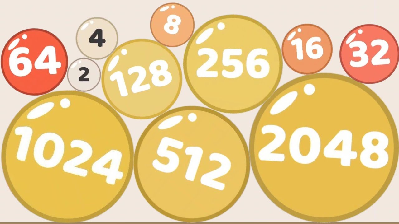 Merge Ball 2048 3D - ASMR Gameplay | Colorful Jelly Balls Numbers Puzzle | Suika 2048 Fusion Balls