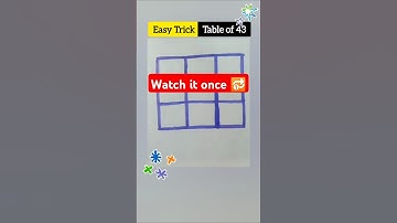 Table of 43 || Easy Trick 🧐 #maths #basic #trending #viralvideo #viralshort #maths #foryou