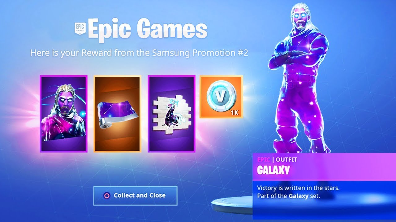 a new galaxy bundle in fortnite - fortnite nouveau skin samsung