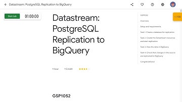 Datastream PostgreSQL Replication to BigQuery GSP1052