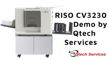 RISO CV3230 Digital Duplicatior for school - product demonstration in Tamil by Qtech services