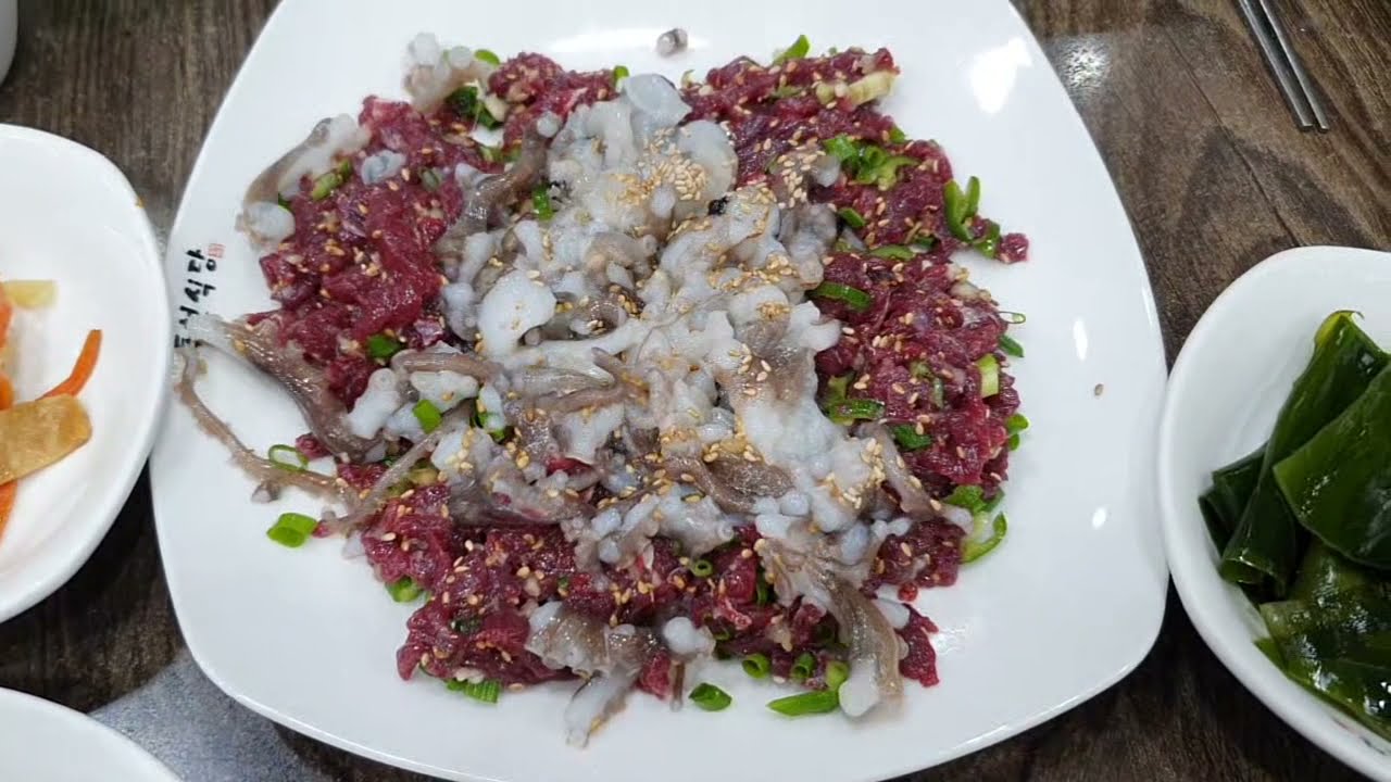 목포 독천식당 육회낙지탕탕이