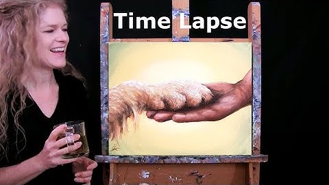 TIME-LAPSED - Learn How to Paint BEST FRIENDS with Acrylic - Fun and Easy Step by Step Tutorial