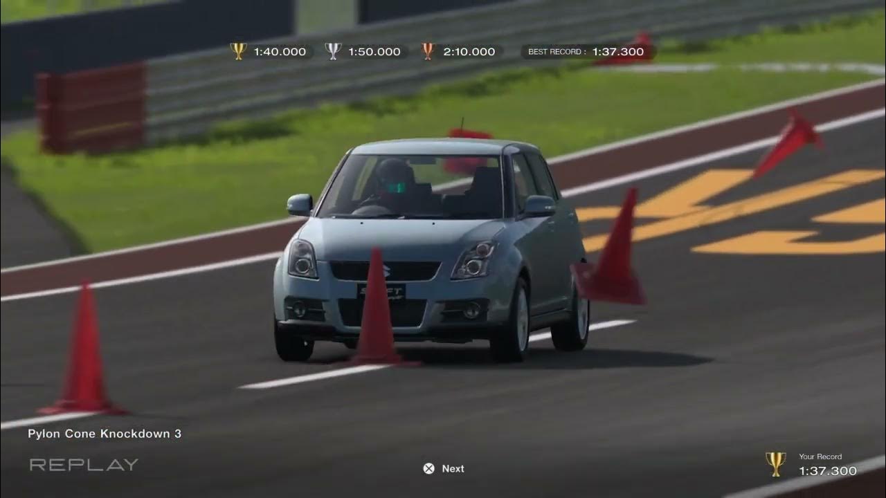 GT7 PYLON CONE KNOCKDOWN 3 YouTube