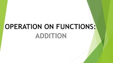 OPERATION ON FUNCTIONS : ADDITION  | STEM STUDENT PHC
