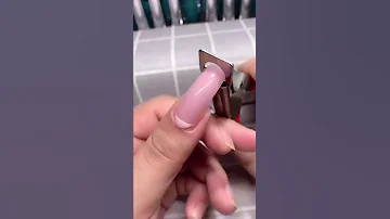 Light pink PolyGel Nail extension