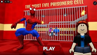 SPIDERMAN'S PRISON RUN (OBBY) Gameplay Roblox