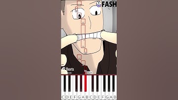 Transformation SHERIFF (@fash) Garten of Banban Animation - Octave Piano Tutorial
