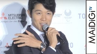 鈴木亮平が語る“理想の体”とは　憧れは「体操選手の肩の三角筋」　三菱電機｢東京2020オリンピック・パラリンピック｣新CM発表会　会見