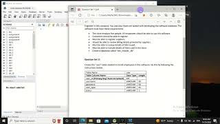 Database Task 11 | Explain how to create a table for storing employee information | 1st Year | Java
