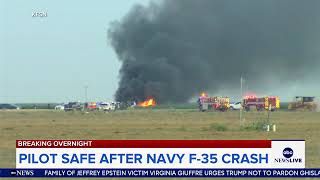 F-35 fighter jet crashes in California Navy says