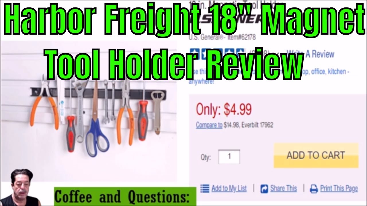 Harbor Freight 18 in. Tool Holder Review 2019 YouTube