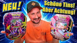 Pokémon Mega Gengar Tin & Mega Pixi Tin 🔥 NEW! 🔥 Beautiful Tins! But BEWARE! - Booster Opening