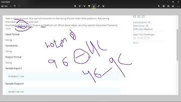 String  Reversal With same special Characters