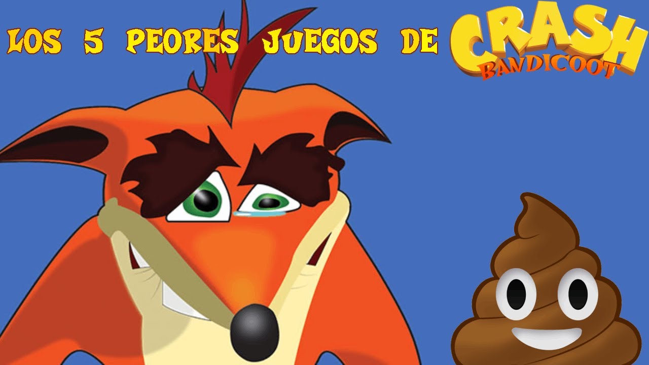 TOP 5 Los peores juegos de Crash Bandicoot