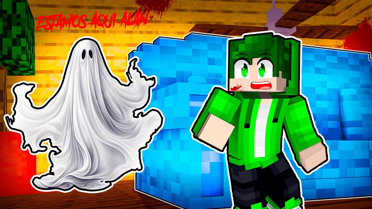 O DIA que AL4N foi INVESTIGAR uma CASA ASSOMBRADA NO MINECRAFT!! - YouTube