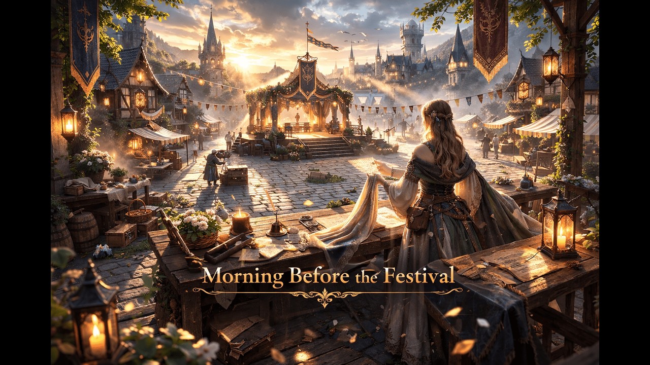 Morning Before the Festival – Calm Celtic Fantasy Music (No Lyrics)