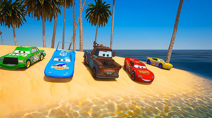 Cars Party Lightning McQueen Tow Truck Mater The King Cruz Ramirez Chick Hicks Challenge Friends