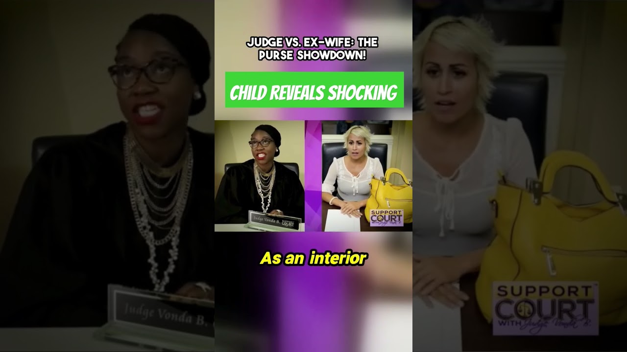 Child Reveals Shocking Secret in Court!Judge vs. Ex-Wife: The Purse Showdown