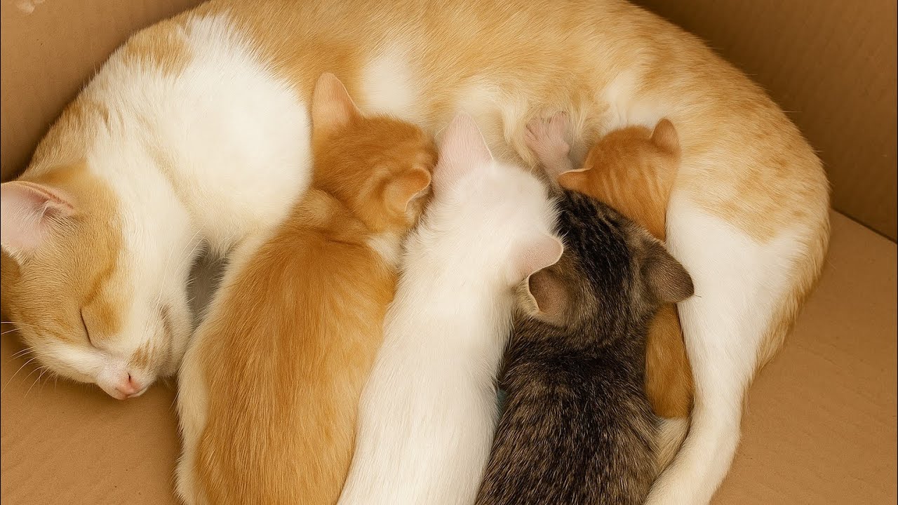 Emotional Moment! Ginger Kitten Finds Nursing Mama Then Leaves Us 😢🐾