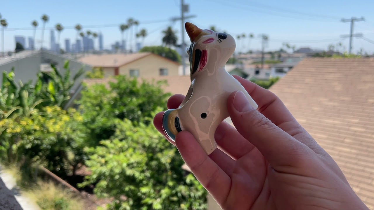 Unique Weed Pipes by Cosmos Art Ceramics (Frog pipe, Cat Paw pipe, Unicorn pipe,  Rainbow pipe)