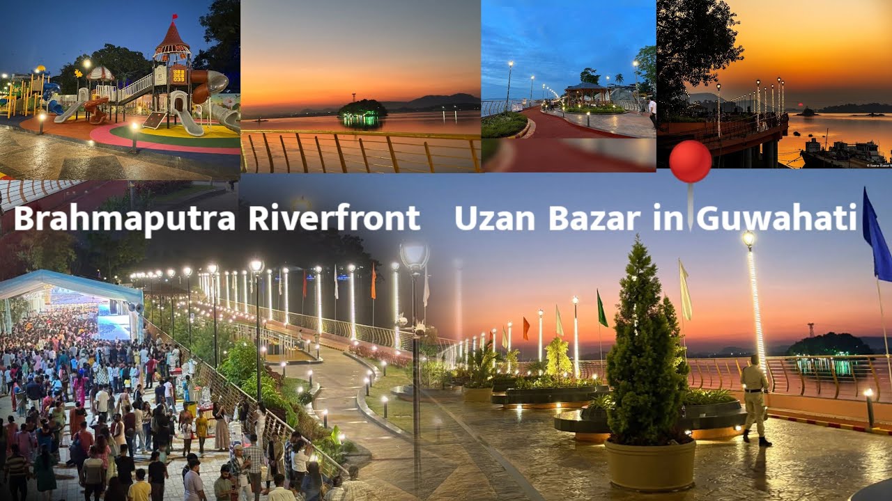 BRAHMAPUTRA RIVERFRONT 📍 UZAN BAZAR GUWAHATI The park will OPEN length of approximately 2 kilometers